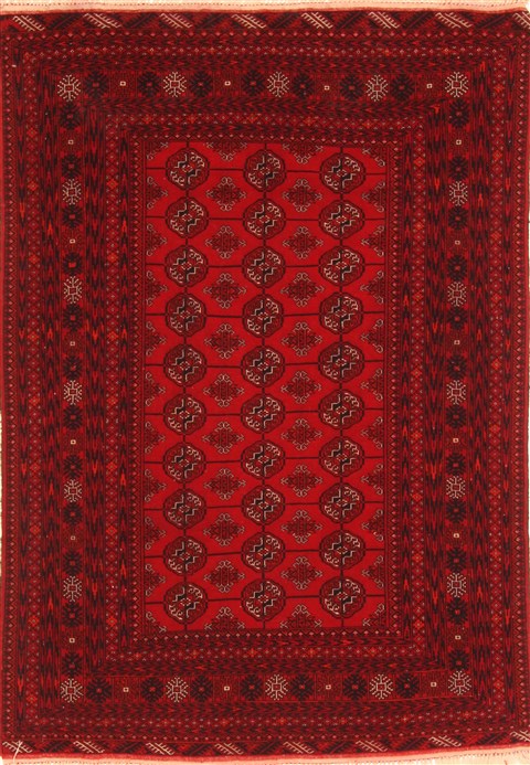 Bokhara Red Hand Knotted 41 X 510  Area Rug 100-29893 Image 0