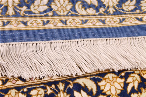 Qum Beige Square Hand Knotted 110 X 26 Area Rug 254-29898 Image 3