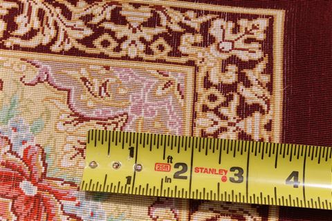 Qum Beige Hand Knotted 21 X 31 Area Rug 254-29900 Image 8