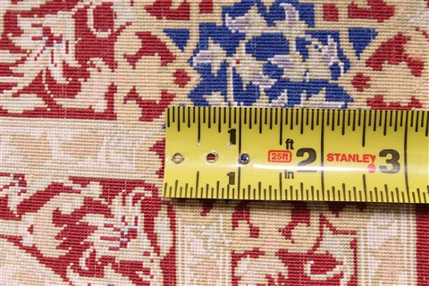 Qum Beige Hand Knotted 111 X 27 Area Rug 254-29901 Image 5
