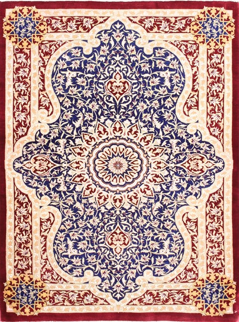 Qum Beige Hand Knotted 111 X 27 Area Rug 254-29901 Image 0