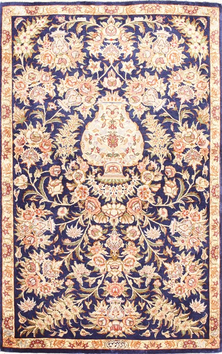 Qum Purple Hand Knotted 20 X 211 Area Rug 254-29907 Image 0