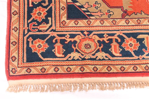 Serapi Blue Hand Knotted 90 X 120 Area Rug 254-29908 Image 1