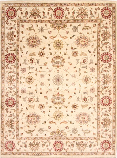 Ziegler Beige Hand Knotted 90 X 120 Area Rug 254-29909 Image 0