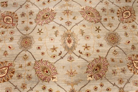 Ziegler Beige Hand Knotted 91 X 1110 Area Rug 254-29911 Image 2