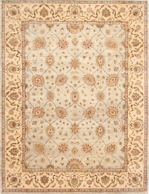 Ziegler Beige Hand Knotted 91 X 1110 Area Rug 254-29911 Image 0