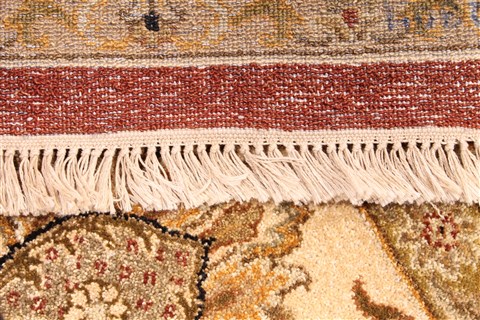 Haji Jalili Beige Hand Knotted 93 X 126 Area Rug 254-29912 Image 5