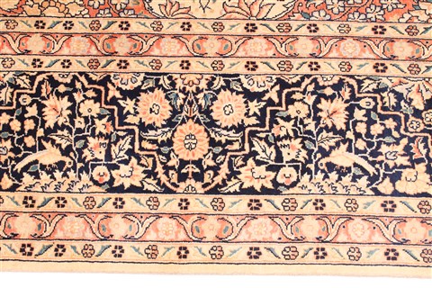 Tabriz Beige Hand Knotted 90 X 120 Area Rug 254-29913 Image 3