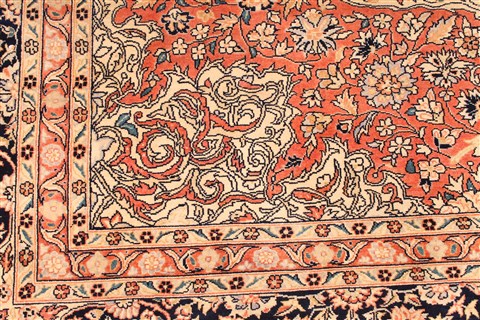 Tabriz Beige Hand Knotted 90 X 120 Area Rug 254-29913 Image 4