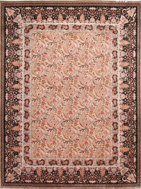 Tabriz Beige Hand Knotted 90 X 120 Area Rug 254-29914 Image 0
