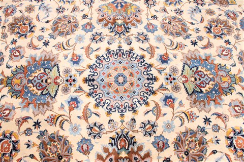 Kashan Blue Hand Knotted 109 X 150 Area Rug 254-29916 Image 2