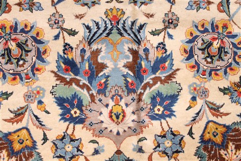 Kashan Blue Hand Knotted 109 X 150 Area Rug 254-29916 Image 5