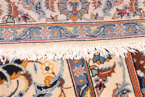 Kashan Blue Hand Knotted 109 X 150 Area Rug 254-29916 Image 7