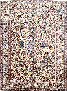 Kashan Blue Hand Knotted 10'9" X 15'0"  Area Rug 254-29916