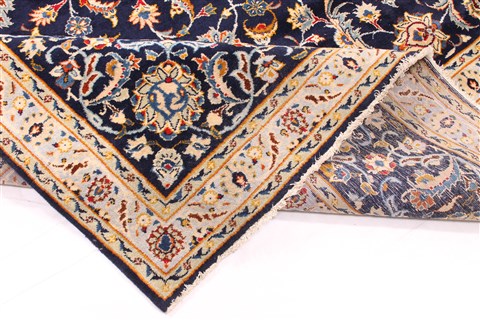 Kashan Beige Hand Knotted 102 X 1411 Area Rug 254-29918 Image 9