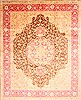 Tabriz Beige Hand Knotted 127 X 156 Area Rug 254-29921 Thumb 0