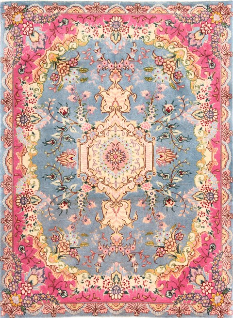 Tabriz Beige Hand Knotted 20 X 29 Area Rug 254-29923 Image 0