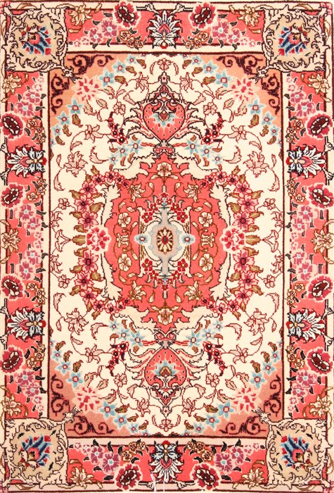 Tabriz Purple Hand Knotted 20 X 30  Area Rug 254-29924 Image 0