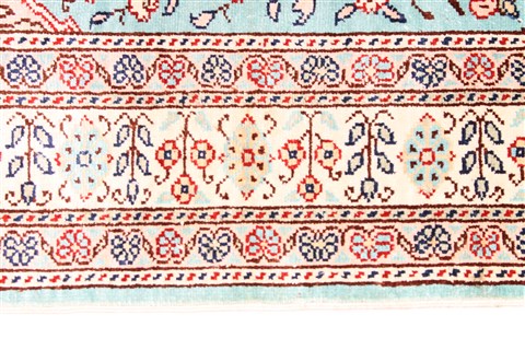 Hereke Beige Hand Knotted 20 X 37  Area Rug 254-29930 Image 2