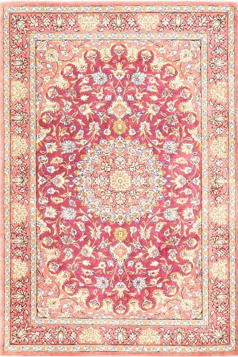 Qum Beige Hand Knotted 20 X 30 Area Rug 254-29933 Image 0