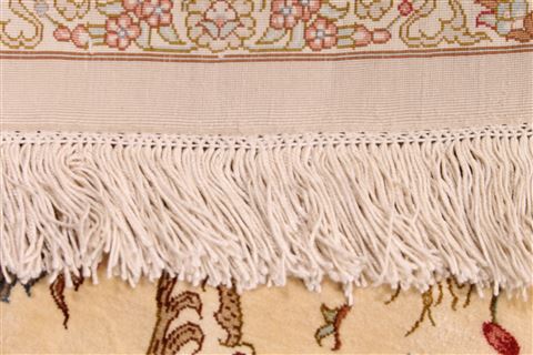 Qum Beige Runner Hand Knotted 33 X 130 Area Rug 254-29938 Image 14