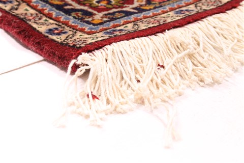 Tabriz Beige Runner Hand Knotted 33 X 118  Area Rug 254-29939 Image 4