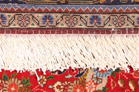 Tabriz Beige Runner Hand Knotted 33 X 118  Area Rug 254-29939 Image 5