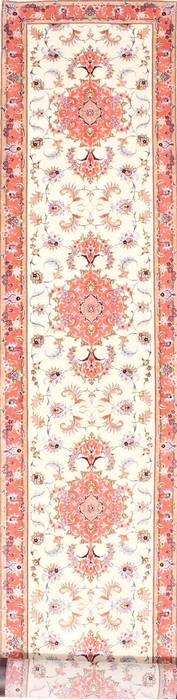 Tabriz Purple Runner Hand Knotted 29 X 162 Area Rug 254-29941 Image 0