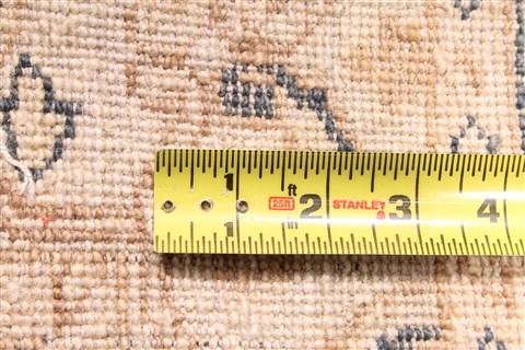 Pishavar Beige Runner Hand Knotted 26 X 134 Area Rug 254-29944 Image 5