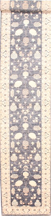 Pishavar Beige Runner Hand Knotted 26 X 134 Area Rug 254-29944 Image 0