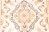 Tabriz Beige Runner Hand Knotted 210 X 134 Area Rug 254-29945 Thumb 2