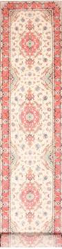 Tabriz Purple Runner Hand Knotted 2'9" X 17'3"  Area Rug 254-29946