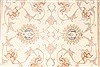 Tabriz Beige Runner Hand Knotted 28 X 194  Area Rug 254-29948 Thumb 2