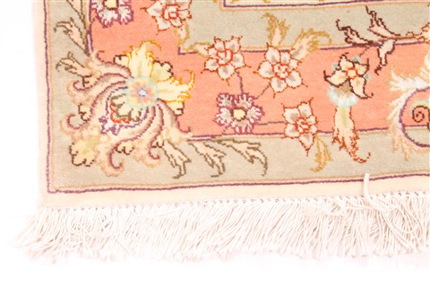 Tabriz Purple Runner Hand Knotted 210 X 169  Area Rug 254-29949 Image 1