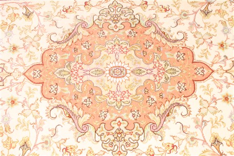 Tabriz Purple Runner Hand Knotted 210 X 169  Area Rug 254-29949 Image 2