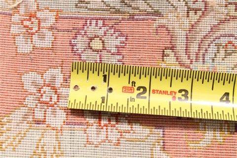 Tabriz Purple Runner Hand Knotted 210 X 169  Area Rug 254-29949 Image 7