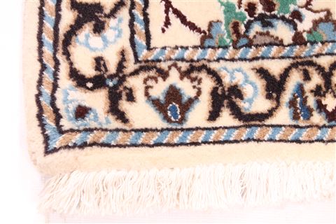 Nain Blue Runner Hand Knotted 20 X 66 Area Rug 254-29950 Image 1