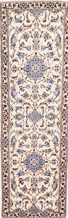 Nain Blue Runner Hand Knotted 20 X 66 Area Rug 254-29950 Image 0