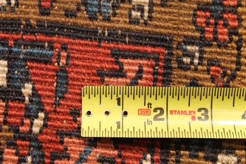 Heriz Blue Runner Hand Knotted 33 X 152 Area Rug 254-29953 Image 6