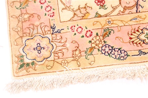 Tabriz Purple Runner Hand Knotted 33 X 328 Area Rug 254-29954 Image 1