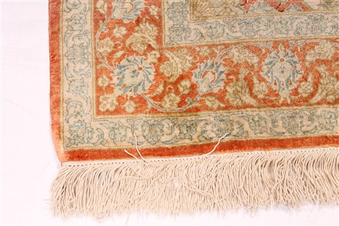 Qum Beige Hand Knotted 28 X 311 Area Rug 254-29956 Image 1