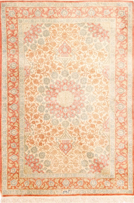 Qum Beige Hand Knotted 28 X 311 Area Rug 254-29956 Image 0