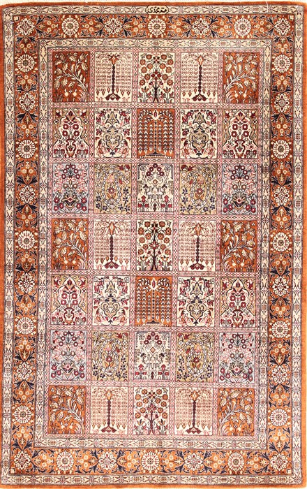 Qum Multicolor Hand Knotted 27 X 311  Area Rug 254-29959 Image 0