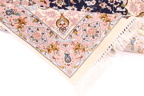 Isfahan Blue Hand Knotted 29 X 42 Area Rug 254-29963 Image 7