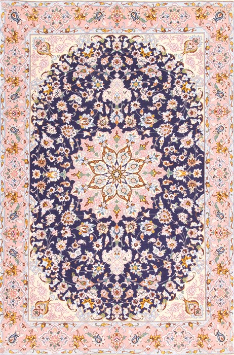 Isfahan Blue Hand Knotted 29 X 42 Area Rug 254-29963 Image 0