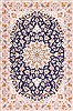 Isfahan Blue Hand Knotted 29 X 42 Area Rug 254-29963 Thumb 0