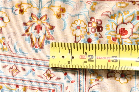 Qum Beige Hand Knotted 27 X 41 Area Rug 254-29965 Image 6