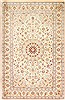 Qum Beige Hand Knotted 27 X 41 Area Rug 254-29965 Thumb 0