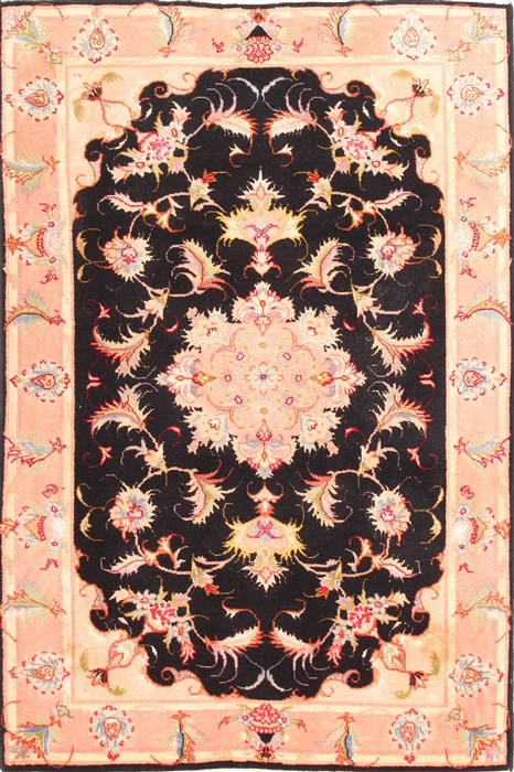 Tabriz Beige Hand Knotted 25 X 37 Area Rug 254-29970 Image 0