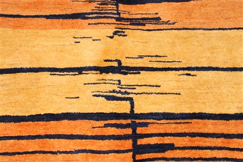 Gabbeh Blue Hand Knotted 40 X 60 Area Rug 254-29975 Image 3